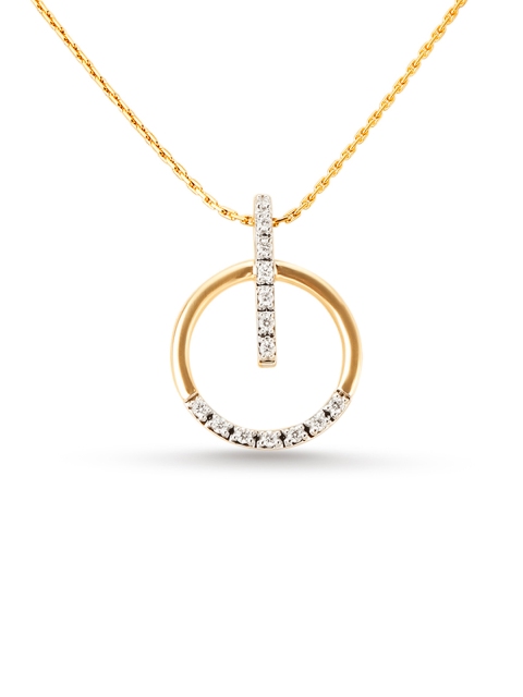 

Mia by Tanishq 14-Karat Gold Pendant with Diamonds
