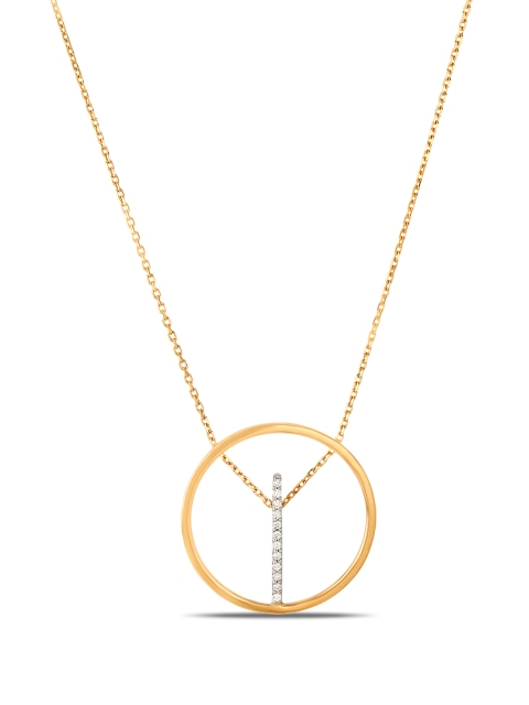 

Mia by Tanishq 14-Karat Gold & Diamond Pendant with Chain