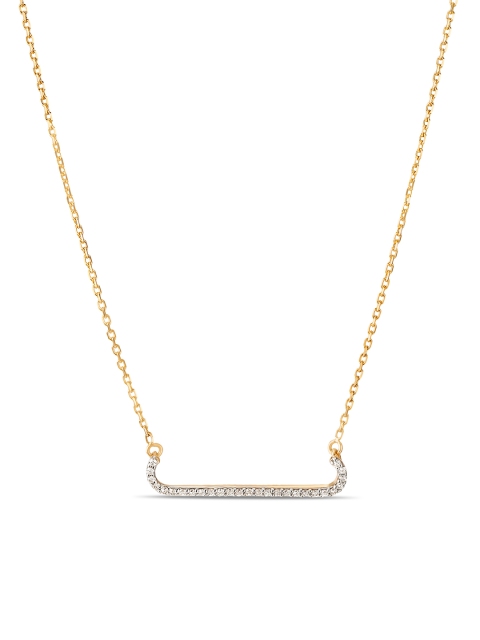 

Mia by Tanishq 14-Karat Yellow Gold & Diamond Pendant with Chain