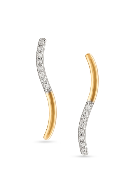 

Mia by Tanishq 14-Karat Gold & Diamond Stud Earrings