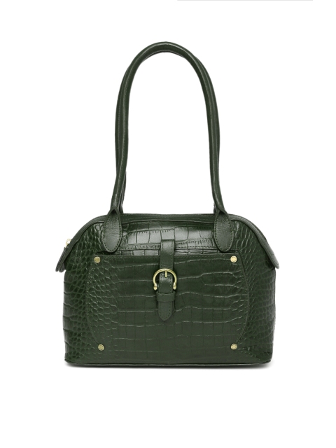 

Hidesign Green Textured Shoulder Bag