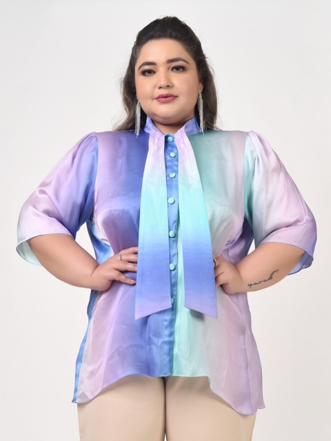 

Hencemade Women Purple Premium Ombre Casual Shirt