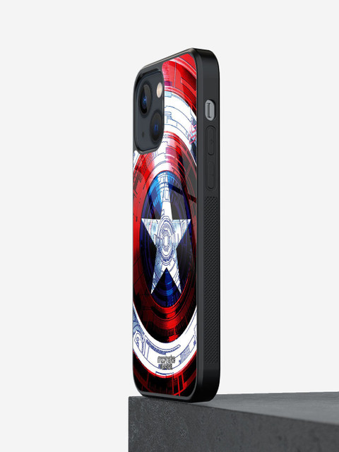

macmerise Red Printed Captains Shield Decoded iPhone 13 Back Case