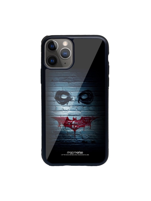

macmerise Black Printed iPhone 11 Pro Max Glass Phone Case