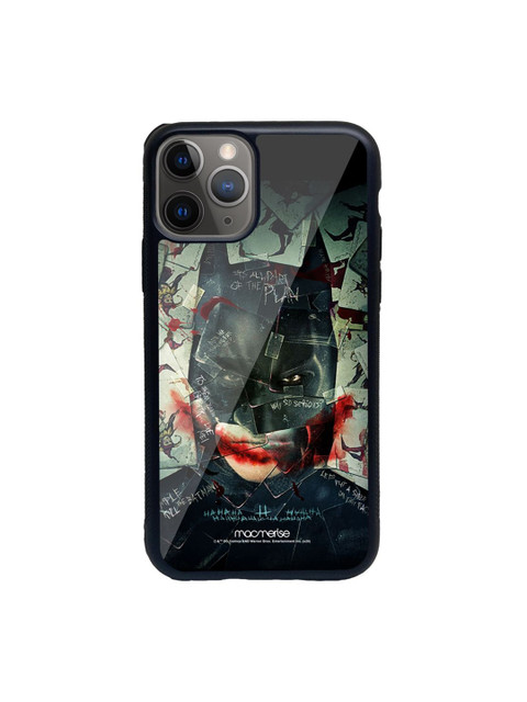 

macmerise Black Printed Bat Joker Glass Iphone 11 Pro Max Phone Case