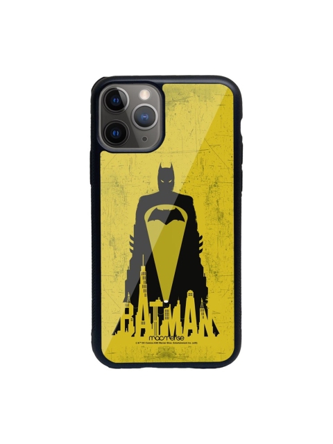 

macmerise Yellow & Black Printed iPhone 11 Pro Glass Phone Case