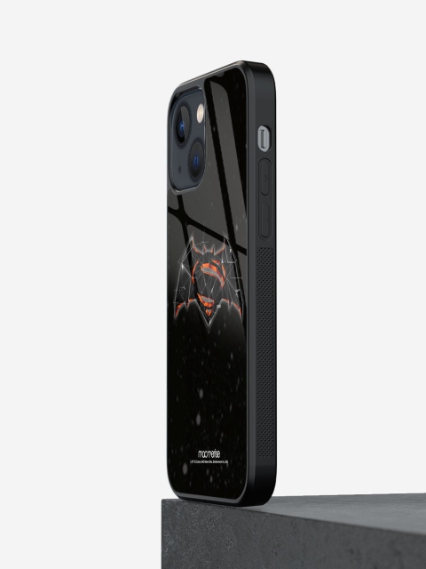 

macmerise Black Bat Super Trace Printed iPhone 13 Glass Back Case