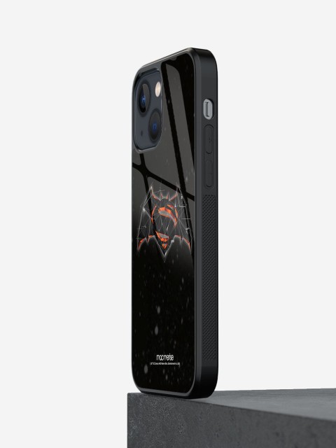 

macmerise Black & Orange Colored Bat Super Trace iPhone 13 Mini Mobile Phone Case
