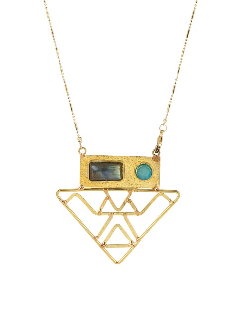 

ZeroKaata Gold-Toned Embellished Necklace