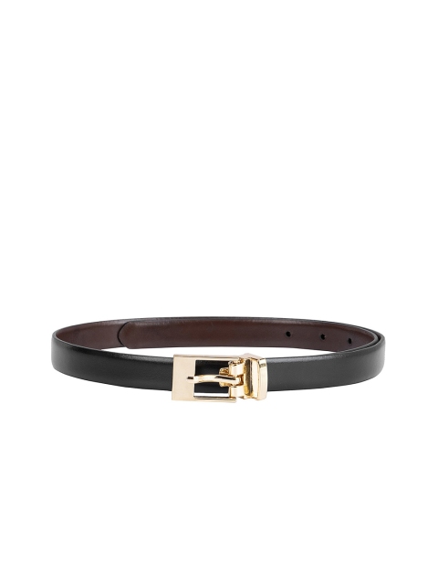 

Da Milano Women Black Textured Leather Belt
