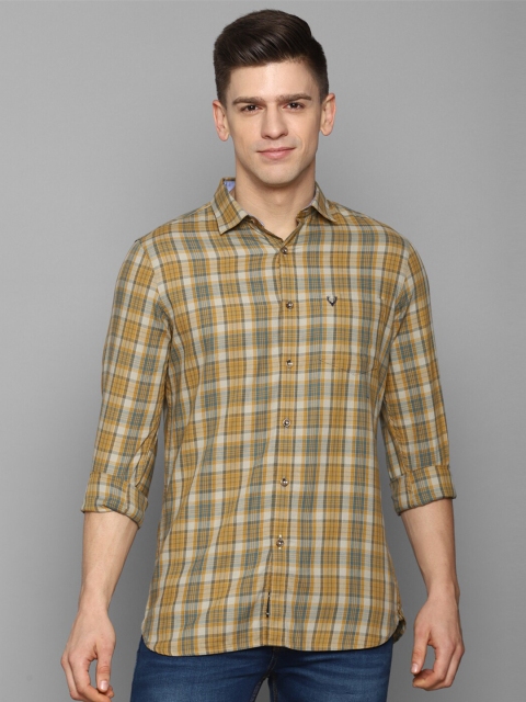 

Allen Solly Men Multicolored Checked Slim Fit Cotton Casual Shirt, Multi