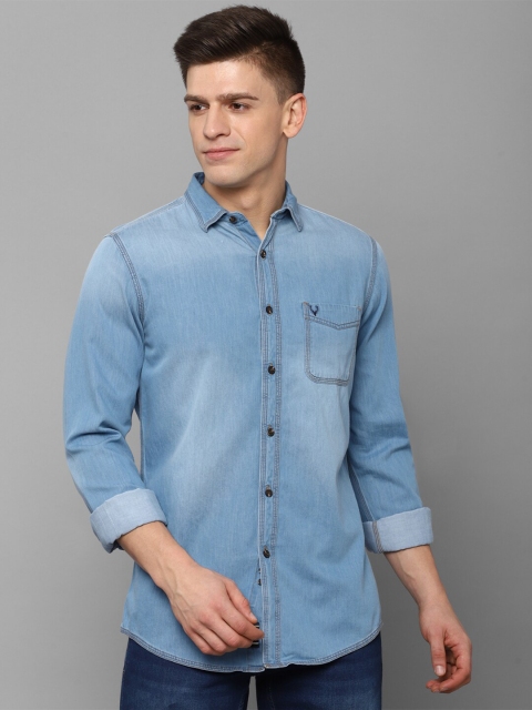 

Allen Solly Men Blue Slim Fit Faded Casual Shirt