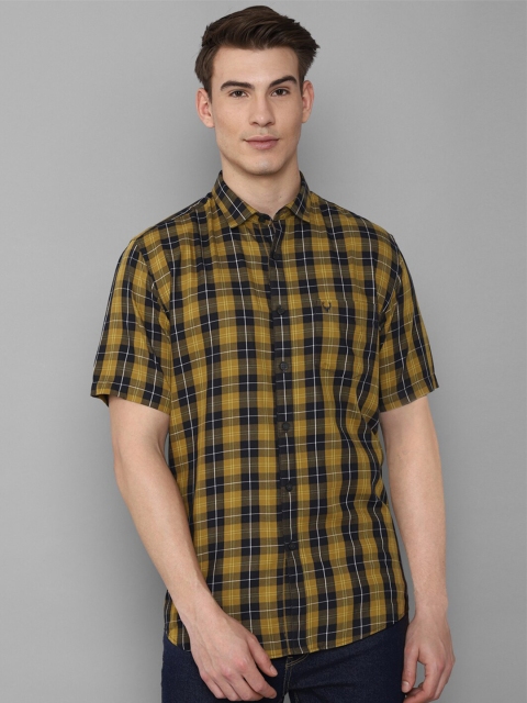 

Allen Solly Men Yellow Slim Fit Tartan Checked Casual Cotton Shirt