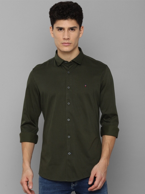 

Louis Philippe Sport Men Olive Green Slim Fit Casual Cotton Shirt