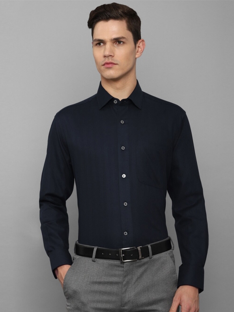 

Luxure by Louis Philippe Men Navy Blue Formal Shirt