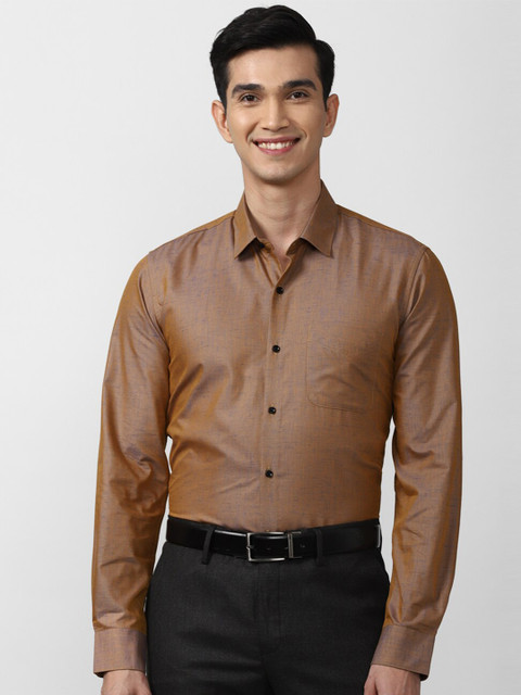 

Peter England Men Brown Slim Fit Formal Shirt