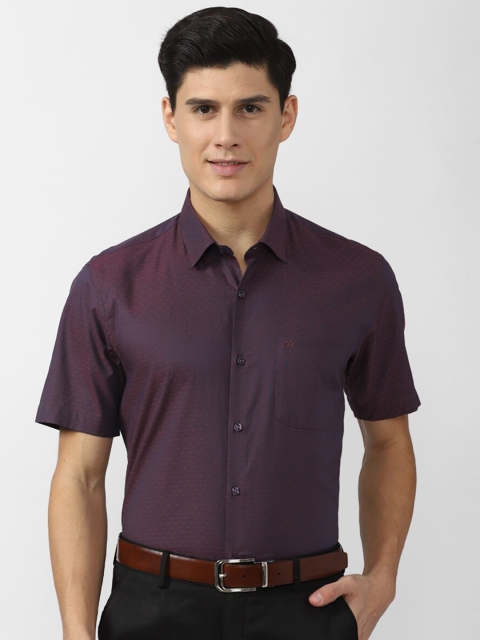 

Peter England Men Purple Solid Formal Shirt