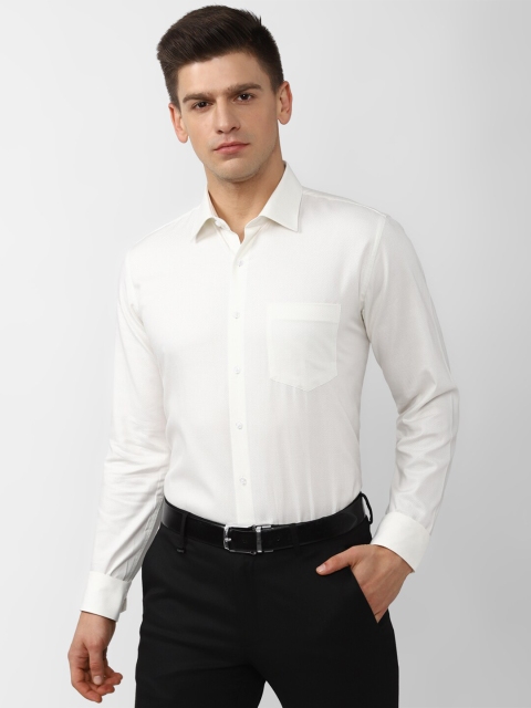 

Van Heusen Men White Slim Fit Cotton Formal Shirt