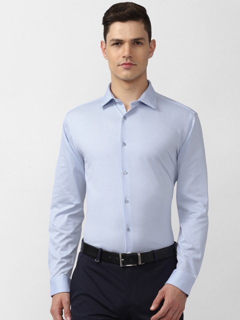 

Van Heusen Men Blue Slim Fit Formal Cotton Shirt