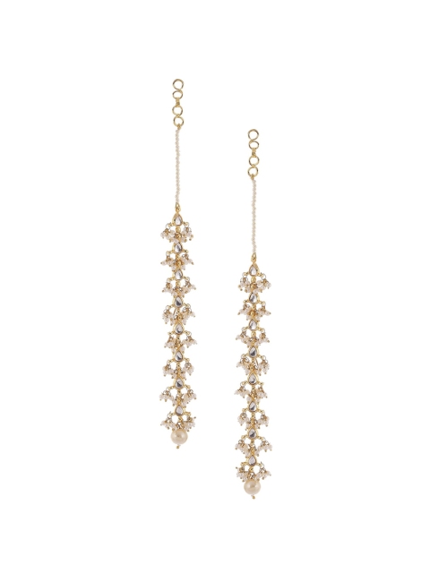 

Biba Gold-Plated Contemporary Drop Earrings