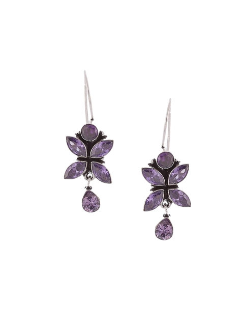 

Biba Women Contemporary Hoop Earrings, Purple