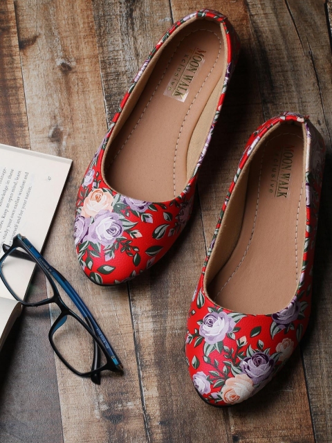 

Moonwalk Red Printed Wedge Pump Heels