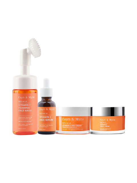 

ZM Zayn & Myza Set Of 4 Vitamin C Brightening Skin Care Set, Transparent