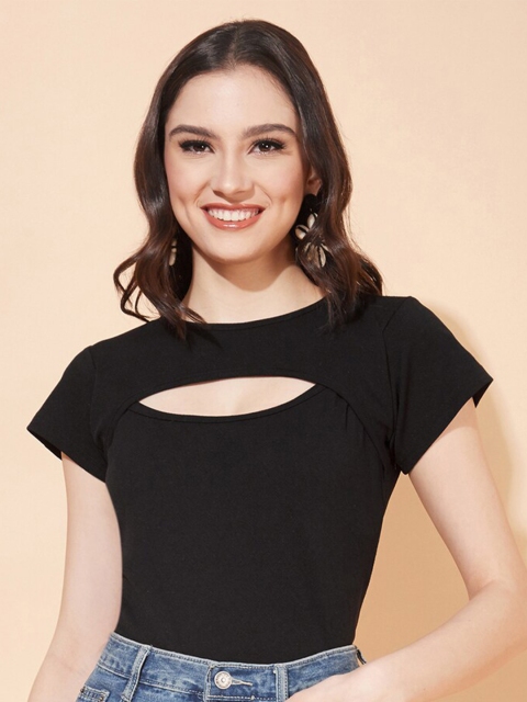

Selvia Black Scuba Top