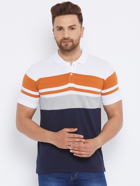 

THE MILLION CLUB Men Colourblocked T-shirt, Navy blue