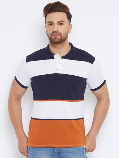 

THE MILLION CLUB Men Colourblocked Polo Collar T-shirt, Multi