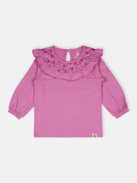 

Babysafe Girls Pink Print Ruffles Top