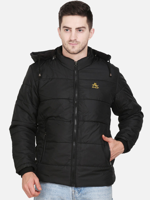 

AD & AV Men Black Solid Water Resistant Quilted Jacket