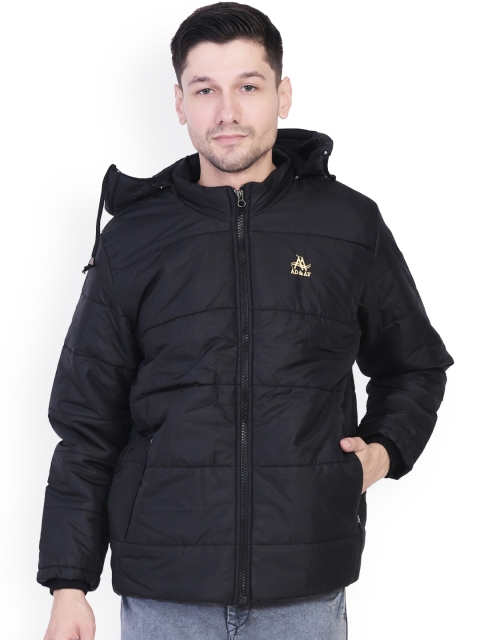 

AD & AV Men Black Solid Water Resistant Quilted Jacket