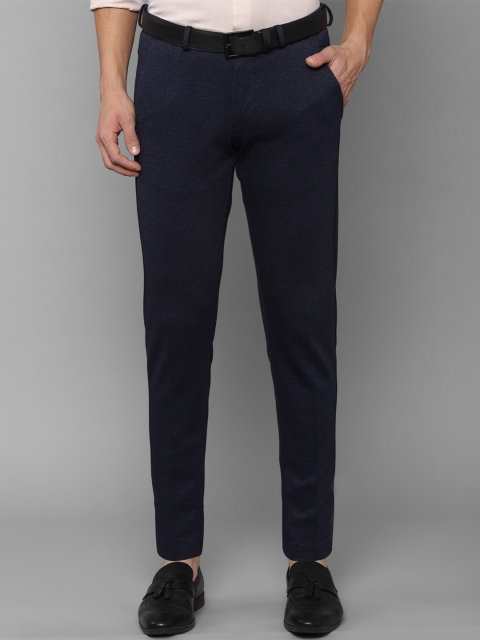 

Allen Solly Men Navy Blue Slim Fit Trousers