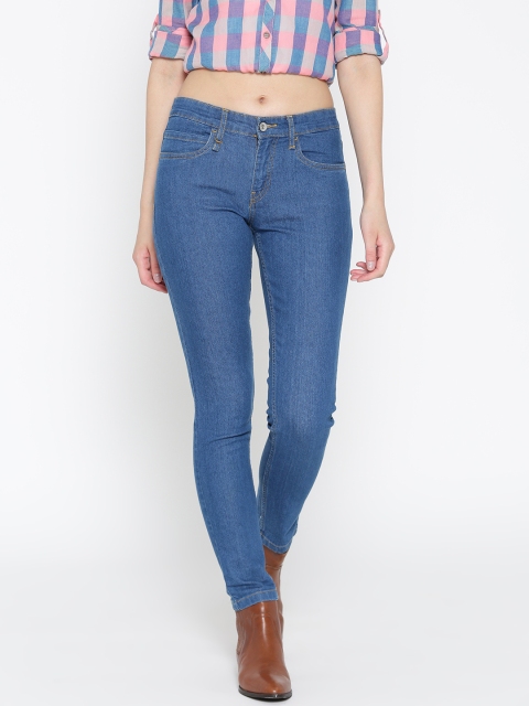

Roadster Women Blue Skinny Fit Mid-Rise Clean Look Stretchable Jeans