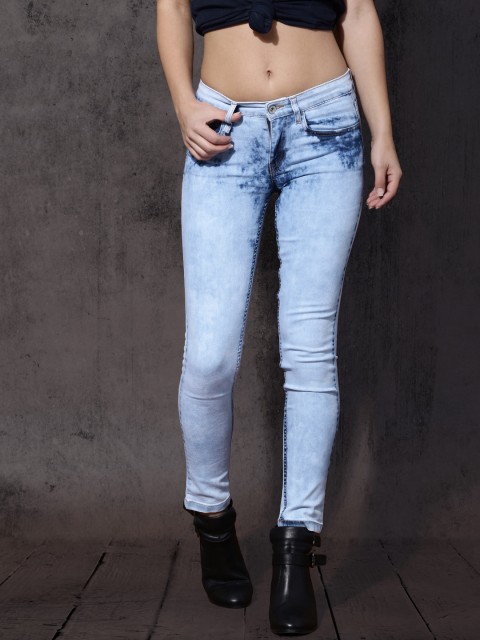 

Roadster Women Blue Skinny Fit Mid-Rise Clean Look Stretchable Jeans