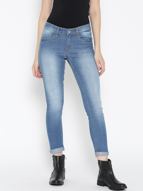 

Roadster Women Blue Skinny Fit Mid-Rise Clean Look Stretchable Jeans