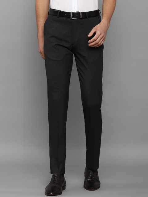 

Louis Philippe Men Black Checked Slim Fit Formal Trouser