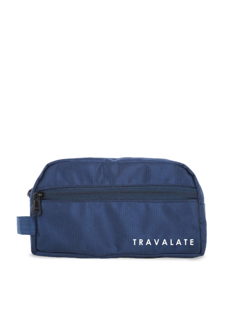 

TRAVALATE Unisex Solid Toiletry Bag, Blue