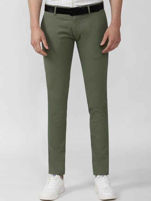 

Peter England Casuals Men Olive Green Skinny Fit Trouser