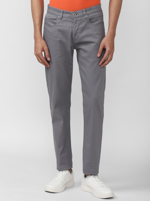 

Peter England Casuals Men Grey Slim Fit Chinos Trouser