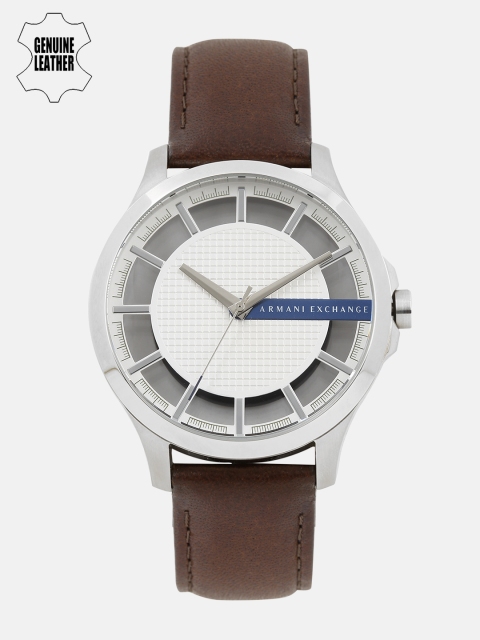 

Armani Exchange Men White Skeleton Analogue Watch AX2187I