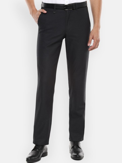 

Van Heusen Men Black Formal Trouser