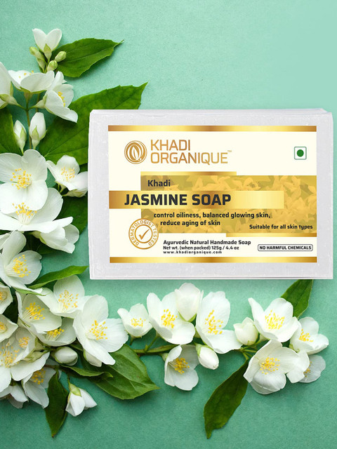 

Khadi Organique Set Of 3 Jasmine Soap, Transparent