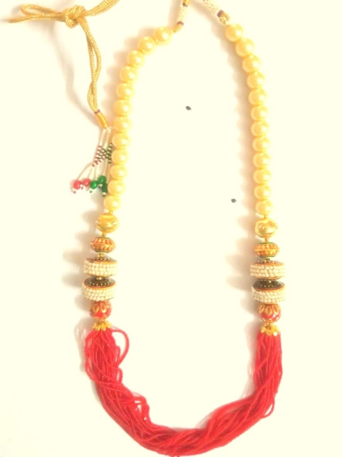 

Runjhun Red Brass Gold-Plated Necklace