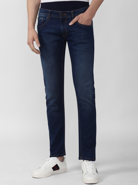 

Peter England Casuals Men Navy Blue Skinny Fit Light Fade Jeans