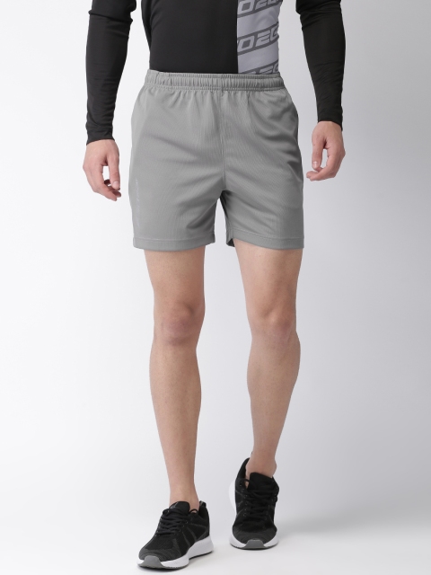 

2GO Men Grey Solid Sports Shorts