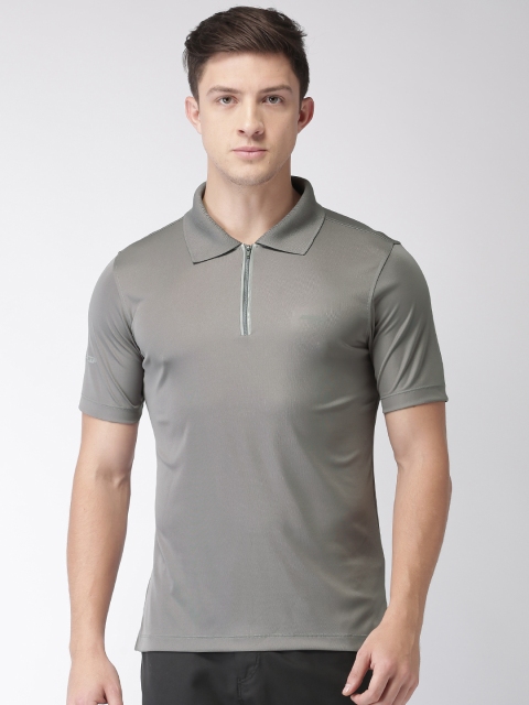 

2GO Men Grey Solid Polo T-shirt