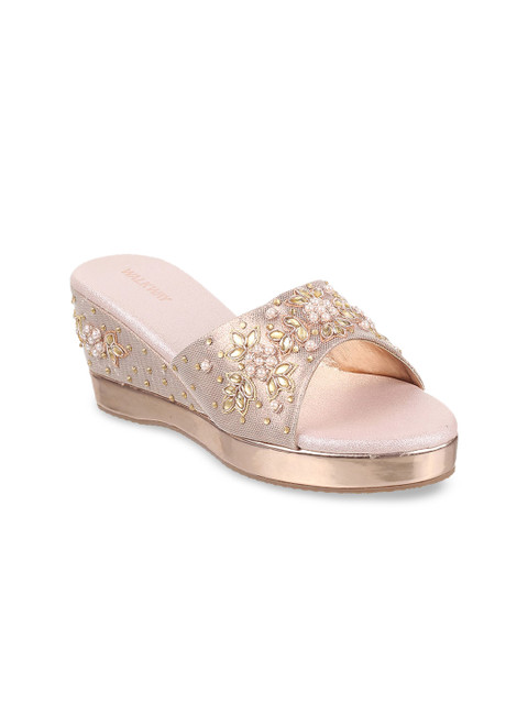 

WALKWAY by Metro Women Pink Embellished Wedges