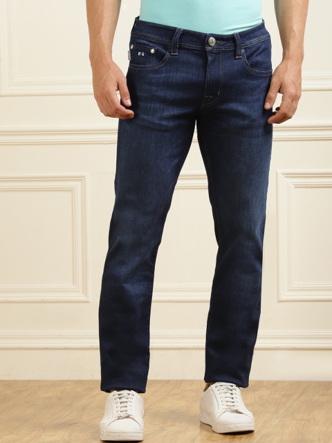 

Tramarossa Men Blue Mildly Distressed Light Fade Jeans